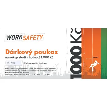 Dárkový potravinový koš worksafety.cz - Dárkový poukaz - 1000Kč