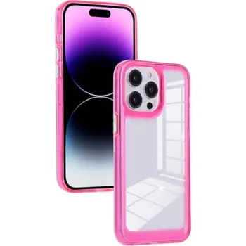 Pouzdro na mobilní telefon Super odolný ochranný silikonový obal pro Apple iPhone 13 Pro Max - růžový