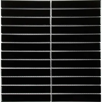 Dlažba PREMIUM MOSAIC Fin mozaiky SEF22915 29,6 cm x 30 cm černá 1 ks