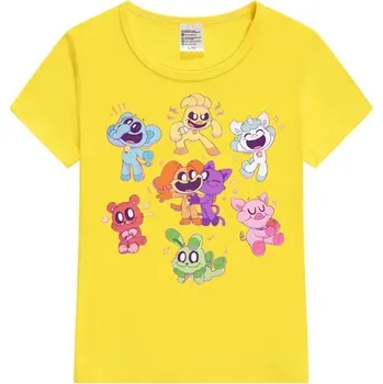 Dívčí tričko Smiling Critters Dětské tričko s potiskem na motivy oblíbených postaviček "Smiling Critters" (vel. 80 - 150) Barva: Žlutá, Velikost: 3XL 130-140 cm