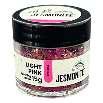 Jesmonite třpytky 15 g světle růžová