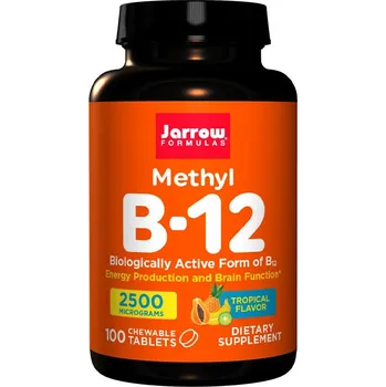 Jarrow Formulas Methyl B-12 2500 mcg (100 Cucavá tableta, Tropické)