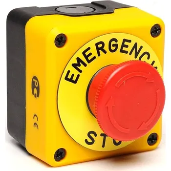 Stykač EMAS Tlačítko P1EC400E40-K pr.40mm STOP červené P1EC400E40-K