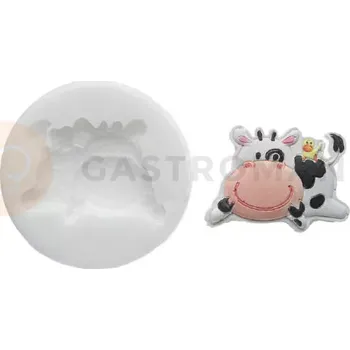 Kuchyňská sůl Silikonová forma na cukorovou hmotu ve tvaru krávy - SLK255, 52x32 mm | SILIKOMART, SugarFlex