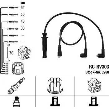 Zapalovací kabel Sada kabelů pro zapalování NGK RCRV303