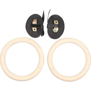 LIVEPRO gymnastické kruhy dřevěné