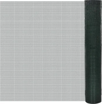chovatelské pletivo Pletivo ke kurníku z pozinkované oceli s PVC vrstvou zelené 1 x 25 mm 1 x 25 m