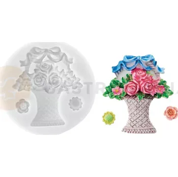 Kuchyňská sůl Silikonová forma na cukrovou hmotu ve tvaru květů - SLK376, 43x45 mm | SILIKOMART, SugarFlex