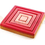 Forma na dorty - čtverec, 190x190 mm, 28 ks | SILIKOMART, Tarte 4.0