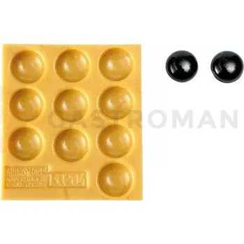 Kuchyňská sůl Silikonová forma na cukrovou hmotu nebo čokoládu ve tvaru polokruhů - 20x8 mm | SILIKOMART, SugarFlex Gold