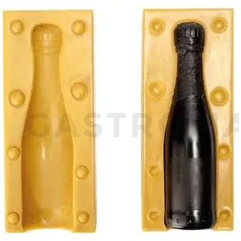 Kuchyňská sůl Silikonová forma na cukrovou hmotu nebo čokoládu ve tvaru lahve šampaňského - 45x210 mm | SILIKOMART, SugarFlex Gold