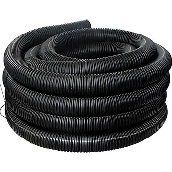 drenážní trubka Midas International DN 80 PE děrovaná 50 m černá