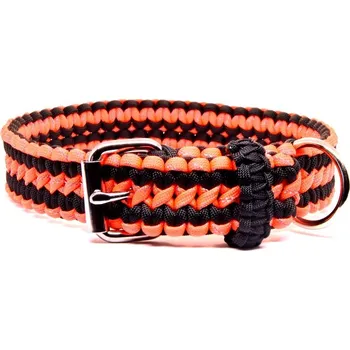 Obojek pro psa Cordell Dog Zone | Cordell paracord nastavitelný obojek Lassie pro psy reflexní oranžová - Velikost 40cm, Barva Reflexní oranžová