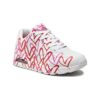 Dámská obuv Sneakersy Skechers Uno Spread The Love 155507/WRPK Bílá 35_5