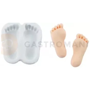 Kuchyňská sůl Silikonová forma na cukrovou hmotu ve tvaru nohy nemluvněte - SLK424, 54x57 mm | SILIKOMART, SugarFlex