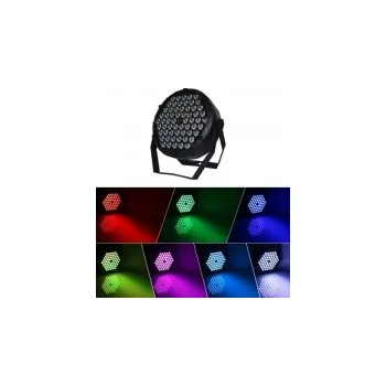 Reflektor LED flat PAR reflektor 60x 1 W RGB 3in1, DMX