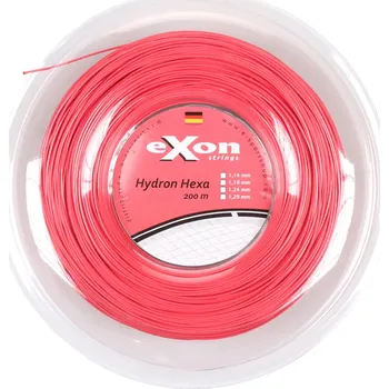 Struna na výplet tenisové rakety EXON Hydron Hexa tenisový výplet 200 m - červená