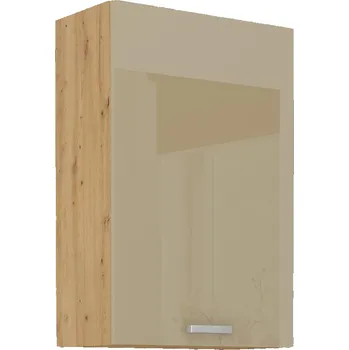Kuchyňská skříňka LEMPERT Horní skříňka ARISA 22 (60 / 90 cm) cappucino lesk