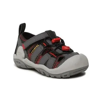 Dámské sandále Keen Knotch Creek Children magnet/red carpet dětské outdoorové sandály i do vody - 31 EUR