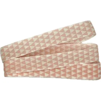 Stuha Stuha MOSAIC pastelově růžová 15mm x 2m ( 6,- Kč/m) (Stuha taftová, jednostranný potisk, s vetkaným vlascem v okrajích)