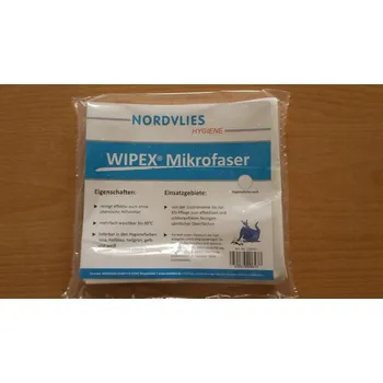 Utěrka Mikrofázové utěrky bílé Nordvlies 110445 - 5 ks v balení, 40x38 cm