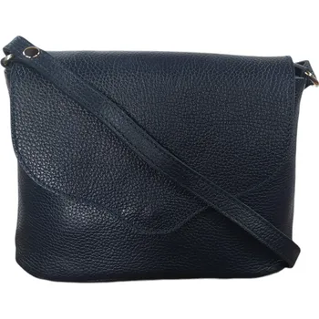 Kabelka Vera Pelle dámská crossbody kožená tmavě modrá 1661 tmavě modrá