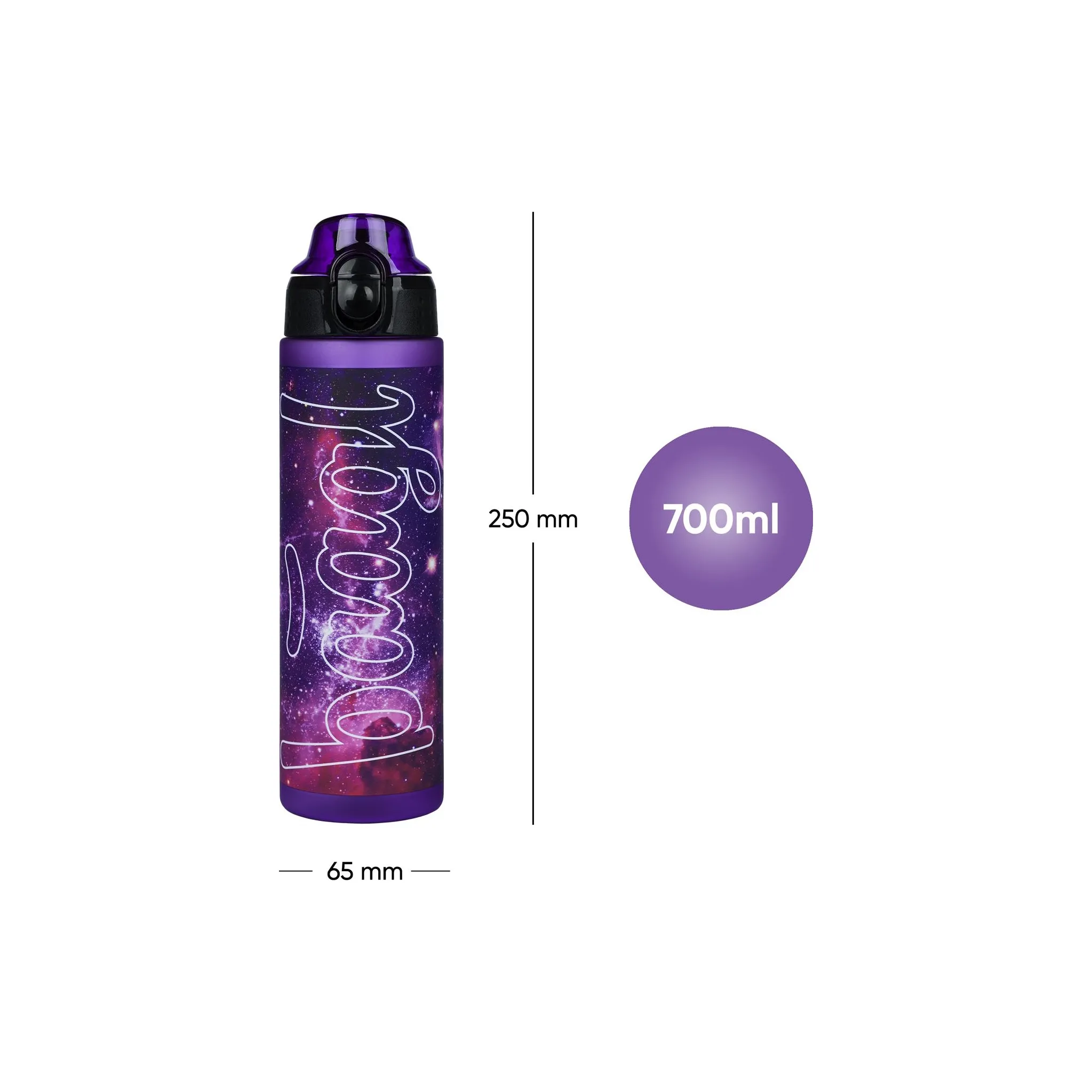 Fotografie 5 - Láhev BAAGL Tritanová láhev na pití 700 ml Galaxy