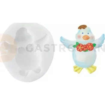 Kuchyňská sůl Silikonová forma na cukrovou hmotu ve tvaru kachny - SLK055, 67x60 mm | SILIKOMART, SugarFlex