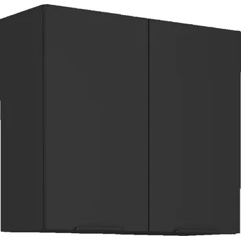 Kuchyňská skříňka LEMPERT Horní skříňka SIENA 16 (80 / 72 cm) - černá / černá