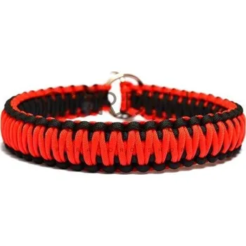 Obojek pro psa Cordell paracord stahovací obojek velký - červený - Velikost 50cm, Barva Červená 05