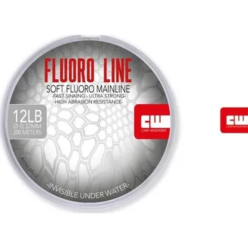 Carp Whisperer Fluorocarbon Mainline 200 m Varianta: ø 0,35 mm 14 lb 6,4 kg (KFML12)