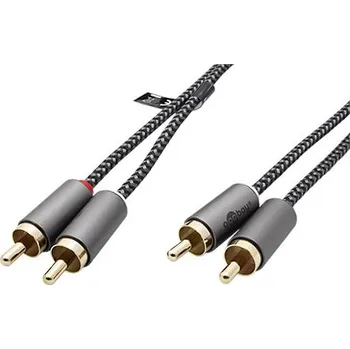 Audio kabel Goobay Plus Kabel 2x cinch(M) - 2x cinch(M), audio, 1m (65292) - 11.92.7041