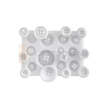 Kuchyňská sůl Silikonová forma na cukrovou hmotu ve tvaru knoflíků - SLK267, 23x23 mm | SILIKOMART, SugarFlex