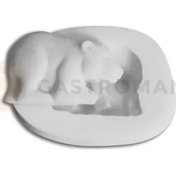 Kuchyňská sůl Silikonová forma na cukorovou hmotu ve tvaru medvídka - SLK119, 50x33 mm | SILIKOMART, SugarFlex