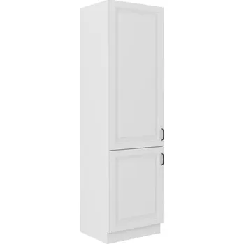 Šatní skříň LEMPERT Skříň pro lednici STELLA 46 (60 cm) bílý mat / bílá