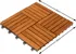 Venkovní dlažba Dřevěné dlaždice Quatro mozaika 30 x 30 x 2,5 cm 11 ks akát