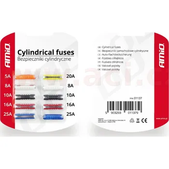 sada kulatých pojistek (sada 10 ks)