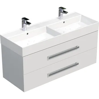 Koupelnový nábytek CUBE WAY skř. s um. SAT 120 cm bílá CUBE461202BISAT