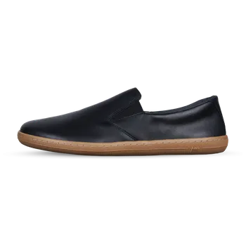 Dámské polobotky Vasky Barefoot Lerry Black - Pánské kožené barefoot černé | česká výroba ze Zlína 43 EU