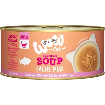 Krmivo pro kočku WOW Cat konzerva Soup Lososová polévka Adult 70g