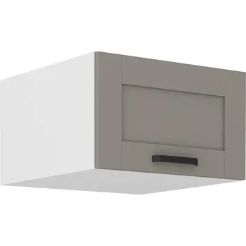 Kuchyňská skříňka LEMPERT Horní skříňka nad skříň LUNY 53 (60 / 36 cm) claygrey / bílá
