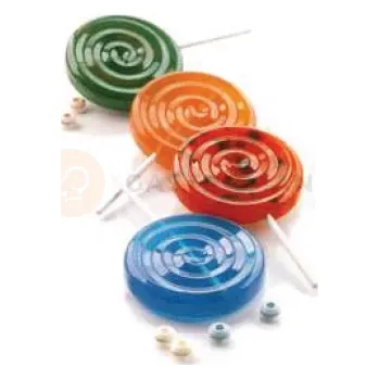 Čokoládová tyčinka Forma na cukroví, lízátka a čokoládky 4 x zakroucené lízátko + 30 tyček - POP01 Lolly pop | SILIKOMART, Easy Ice-Cream