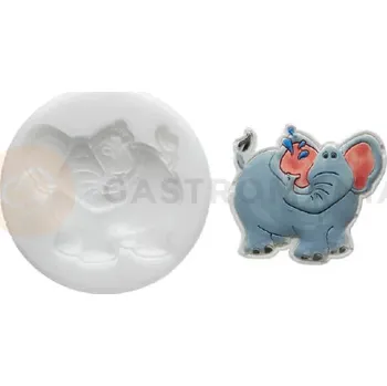 Kuchyňská sůl Silikonová forma na cukrovou hmotu ve tvaru slona - SLK256, 48x45 mm | SILIKOMART, SugarFlex