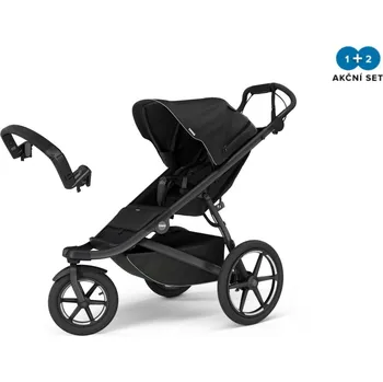 Kočárek Thule Urban Glide 3 Black + madlo, Doprava ZDARMA