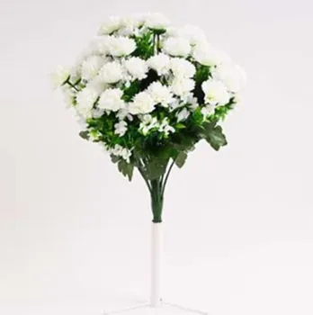 Umělá květina Morex 371370 kytice chryzantéma 44 cm bílá 