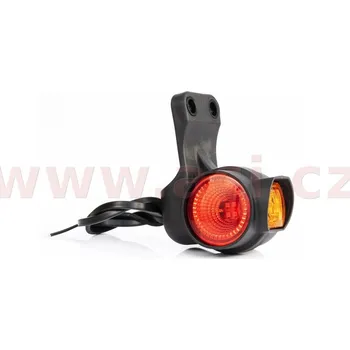 Cyklosvítilna poziční světlo LED (113x86 mm) kombinace 3v1 s gumovým držákem, kabel 0,5 m, P