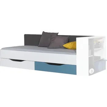 Dětská postel MEBLAR Postel TOBI TA12 A Barva: grafit / bílý lux / atlantic