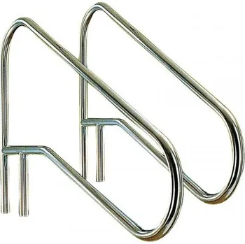 Bazénové schůdky VÁGNER POOL Žebříkové madlo 1360mm s pouzdrem a rozetou AISI 316 + DOPRAVA ZDARMA!