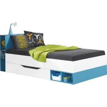 Nábytek MEBLAR Postel MOBI 18 L/P - 90 x 200 cm Barva: bílý lux / žlutá