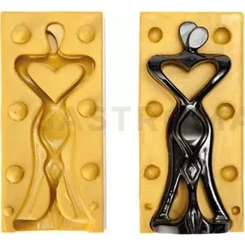 Kuchyňská sůl Silikonová forma na cukrovou hmotu nebo čokoládu ve tvaru symbolu manželského sňatku - 80x50x200 mm | SILIKOMART, SugarFlex Gold